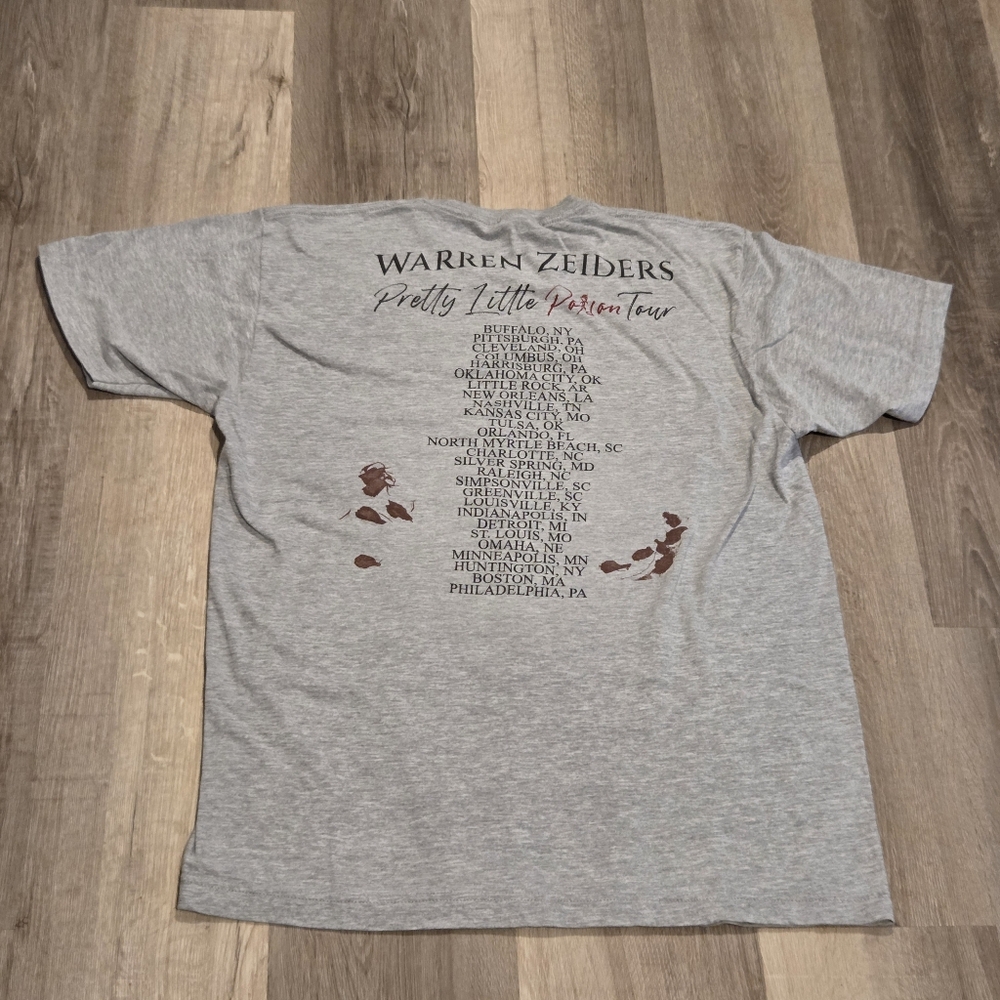 Warren Zeiders Pretty Little Poison Tour T-shirt Size LARGE - Picture 4 of 5